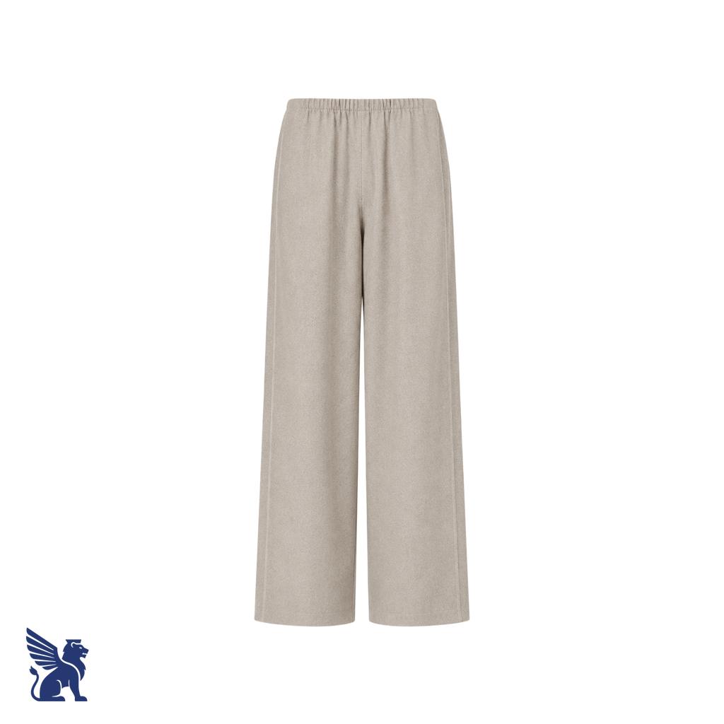 The Row Wide-Leg Cashmere/Wool Pants