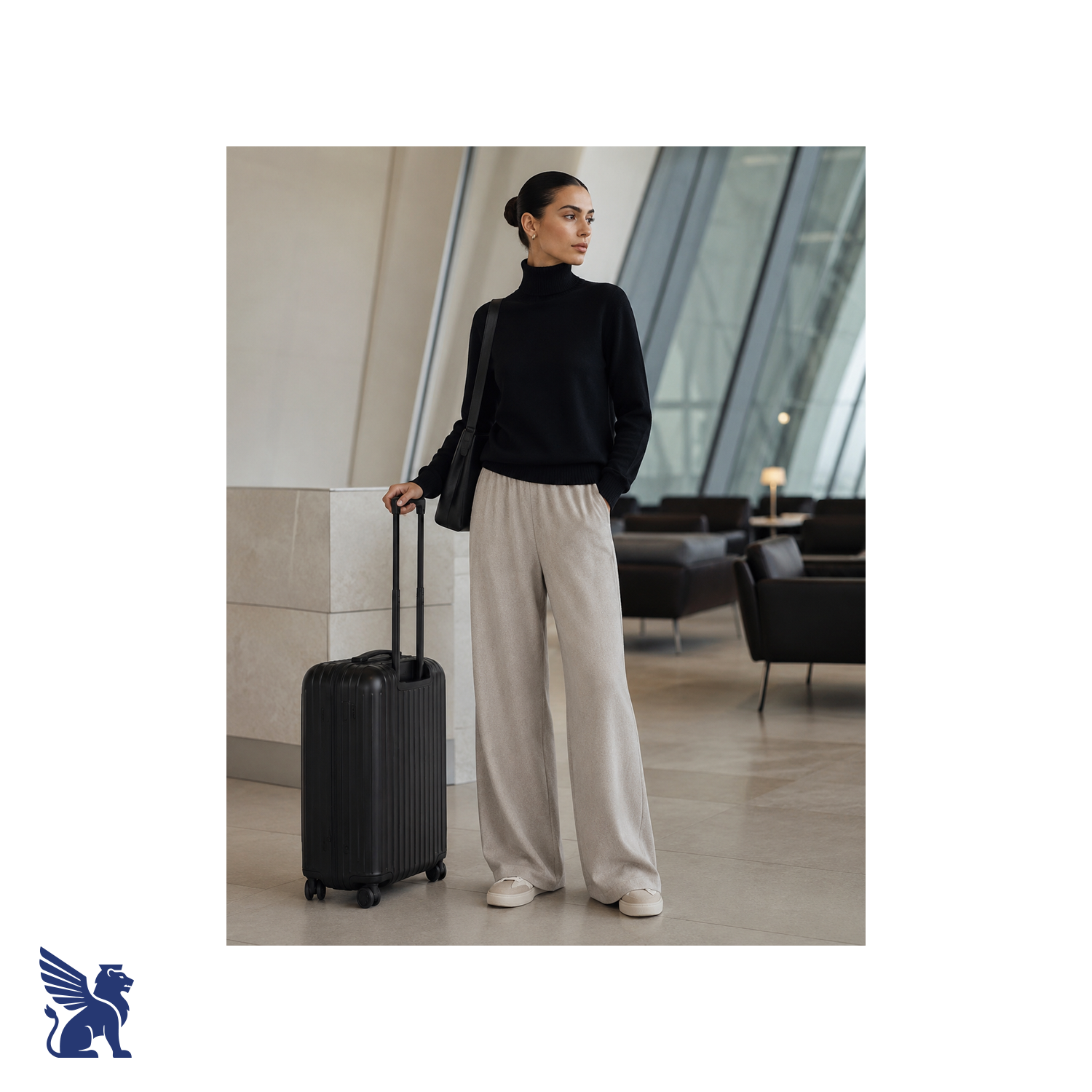 The Row Wide-Leg Cashmere/Wool Pants
