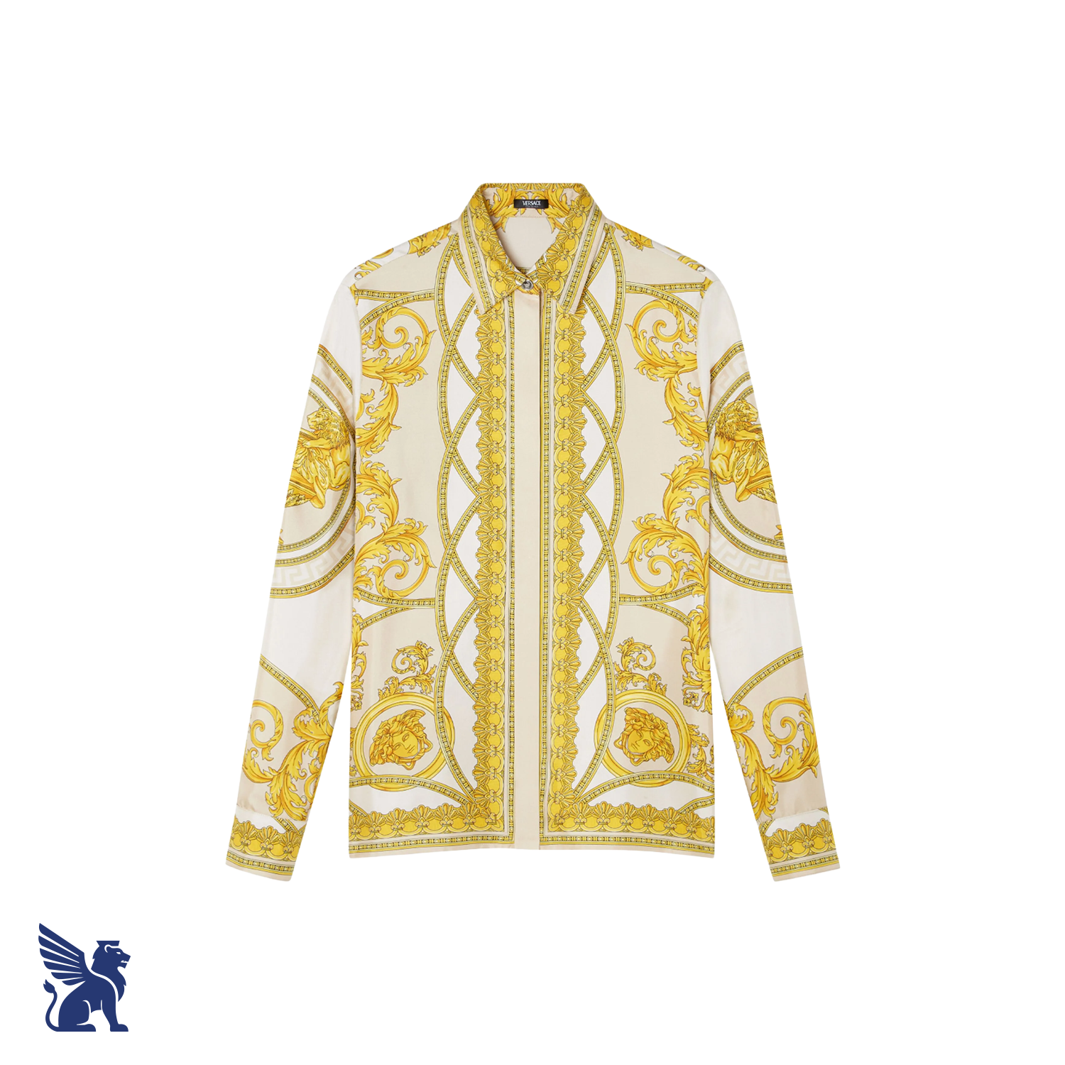 Versace Camisa de Seda 'La Coupe des Dieux'