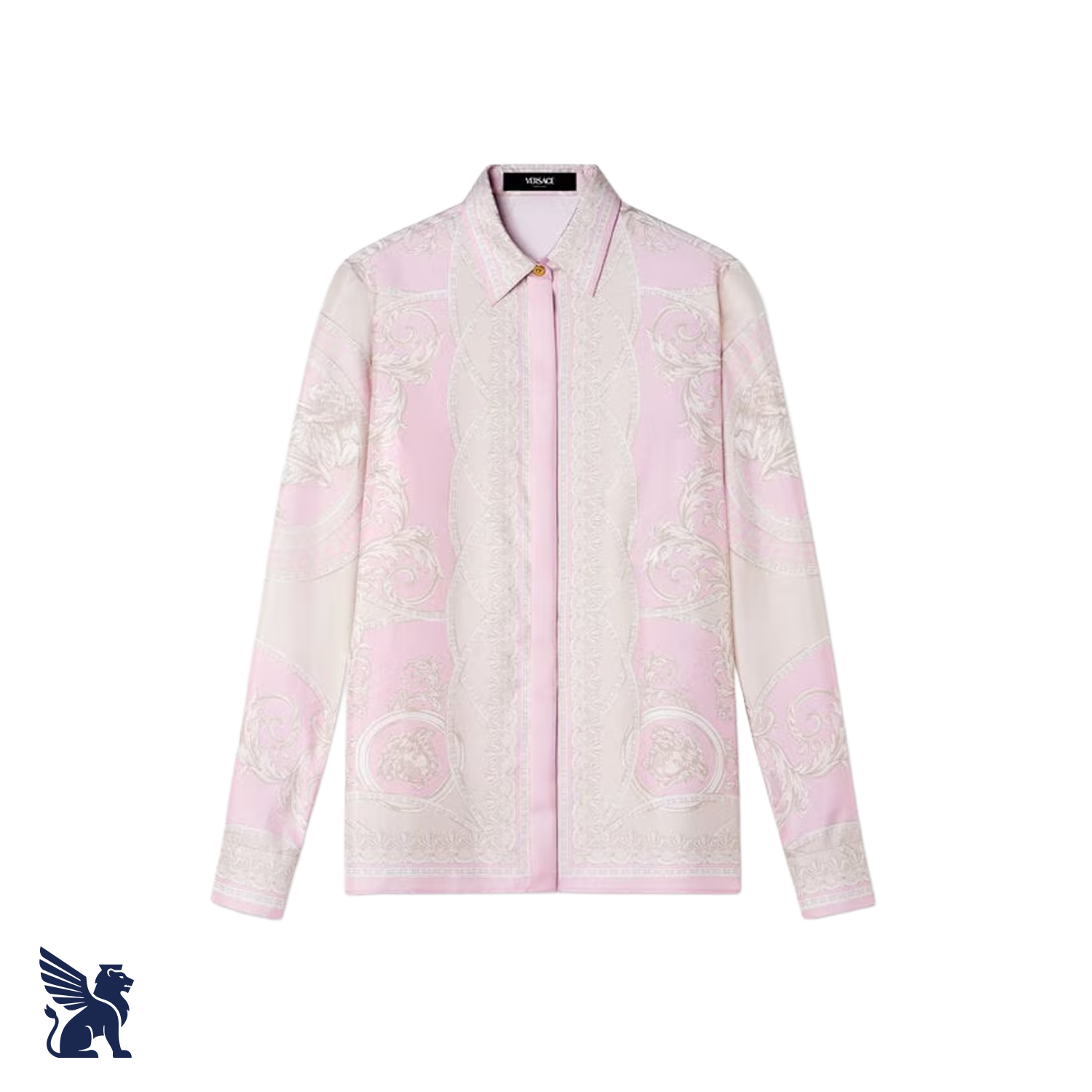 Versace Camisa de Seda 'La Coupe des Dieux'